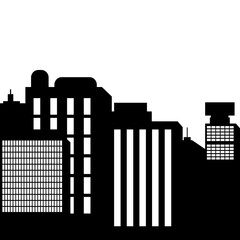 Obraz premium City Silhouette Illustration