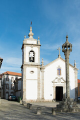 Fototapeta na wymiar View of Saint Peter church in Trancoso, Portugal.