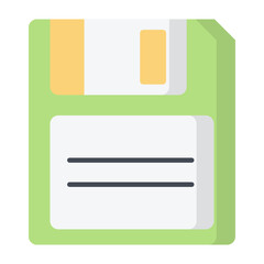 Obraz premium Floppy DIsk Flat Icon