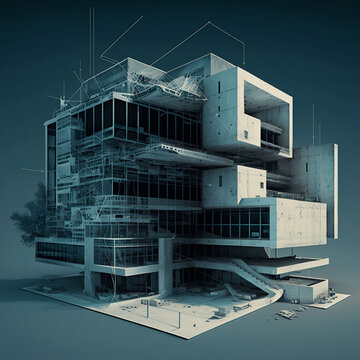 Buidling, BIM, Building Information Modeling, buidling construction, building visualization, Generative Ai