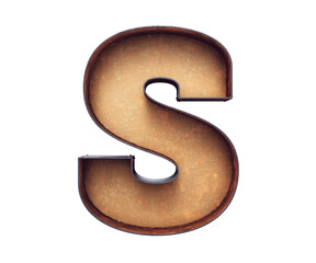 Naklejka premium Marquee Light Bulbs 3D Alphabet PNG Letters