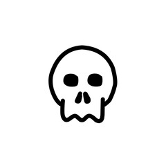 cartoon skull icons