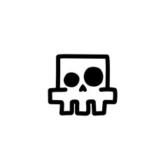 cartoon skull icons