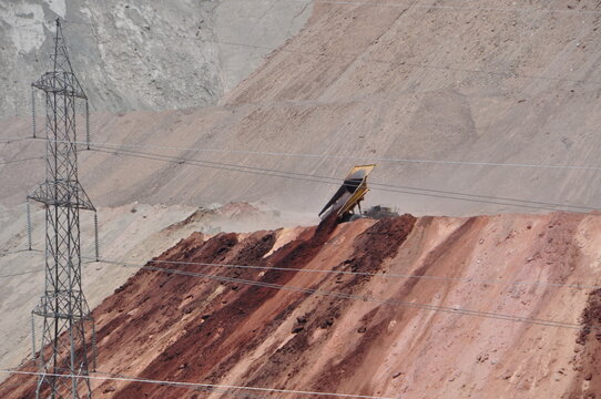 Truck in copper mine, Bolivia
