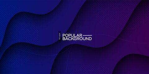 Modern Simple Abstract Dark Background with Purple Color Wavy Lines Design. Eps10 Vector Template