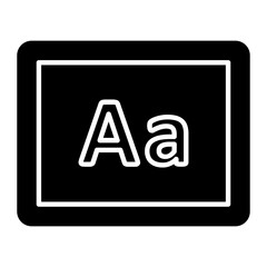 Font Size Glyph icon