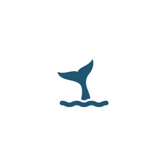 whale tail vector illustration for icon,symbol or logo. whale tail logo template