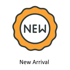 New Arrival  Vector  Fill outline Icons. Simple stock illustration stock