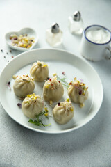 Traditional dim sums or dumplings