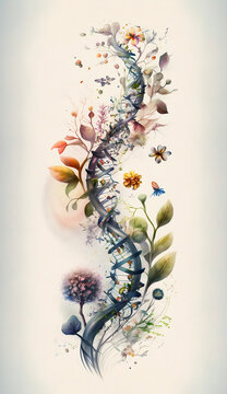 Idreamy abstract spring. Illustration, Generative AI