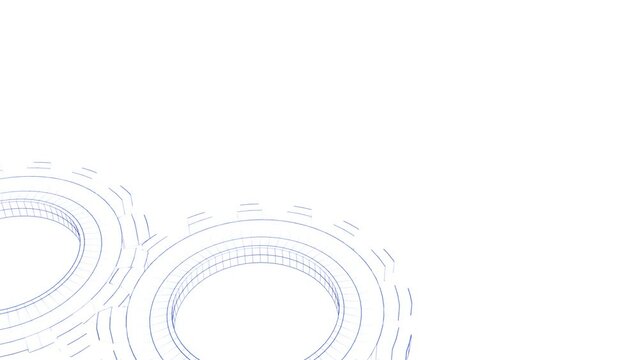 Zahnrad, Drehung, Teamarbeit, Mechanismus, Fortschritt, Entwicklung, 3D, Arbeit, Motorik, weiss, blau, skizze, zeichnung, technisch, wireframes