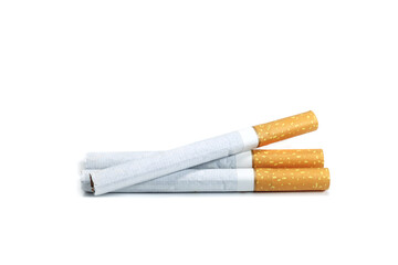 Cigarettes with filter isolated on white