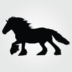 Horses Silhouette, Horse Racing, Horse Riding Equine Equestrian Race, Outline Horse Rider Vector Jockey Pony	