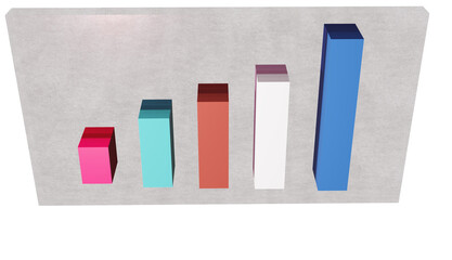 "Crystal Clear: Transparent 3D Graph Diagram for Your Next Presentation"
