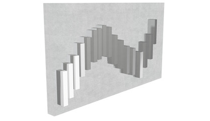 "Crystal Clear: Transparent 3D Graph Diagram for Your Next Presentation"
