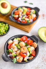 Shrimp and avocado salad