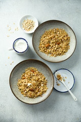 Traditional homemade granola
