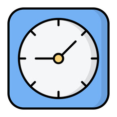 Clock Line Color Icon