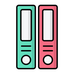 Library Line Color Icon
