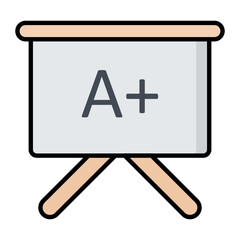 Whiteboard Line Color Icon