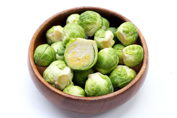 Fresh brussels sprouts. Organic vegetables