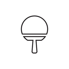 Rackets for table tennis icon on white background