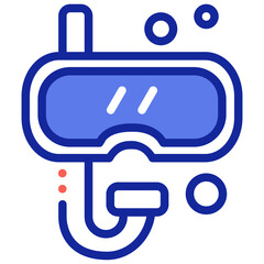 snorkel diving icon