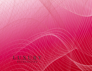 Red design, small chaotic wavy transparent texture pattern