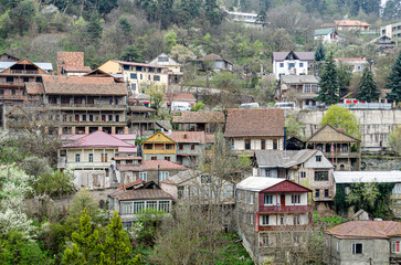 Fototapeta na wymiar view of the town of the city