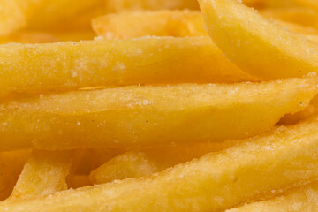 Fried potatoes closeup