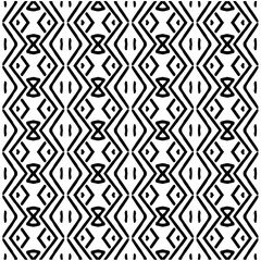 Monochrome pattern. Abstract texture for fabric print, card, table cloth, furniture, banner, cover, invitation, decoration, wrapping.seamless repeating pattern.Black and white color.
