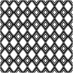 Naklejka premium Monochrome pattern. Abstract texture for fabric print, card, table cloth, furniture, banner, cover, invitation, decoration, wrapping.seamless repeating pattern.Black and white color.