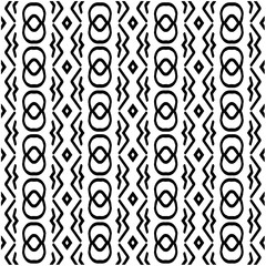 Monochrome pattern. Abstract texture for fabric print, card, table cloth, furniture, banner, cover, invitation, decoration, wrapping.seamless repeating pattern.Black and white color.