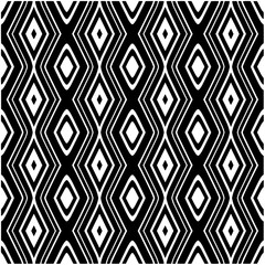 Monochrome pattern. Abstract texture for fabric print, card, table cloth, furniture, banner, cover, invitation, decoration, wrapping.seamless repeating pattern.Black and white color.