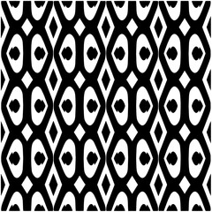 Monochrome pattern. Abstract texture for fabric print, card, table cloth, furniture, banner, cover, invitation, decoration, wrapping.seamless repeating pattern.Black and white color.