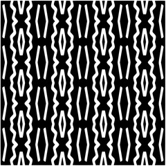 Monochrome pattern. Abstract texture for fabric print, card, table cloth, furniture, banner, cover, invitation, decoration, wrapping.seamless repeating pattern.Black and white color.