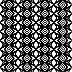 Monochrome pattern. Abstract texture for fabric print, card, table cloth, furniture, banner, cover, invitation, decoration, wrapping.seamless repeating pattern.Black and white color.