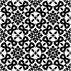 Monochrome pattern. Abstract texture for fabric print, card, table cloth, furniture, banner, cover, invitation, decoration, wrapping.seamless repeating pattern.Black and white color.
