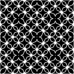 Monochrome pattern. Abstract texture for fabric print, card, table cloth, furniture, banner, cover, invitation, decoration, wrapping.seamless repeating pattern.Black and white color.