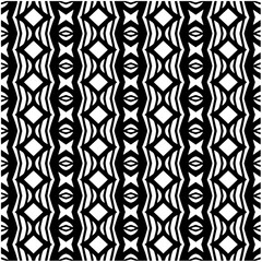 Monochrome pattern. Abstract texture for fabric print, card, table cloth, furniture, banner, cover, invitation, decoration, wrapping.seamless repeating pattern.Black and white color.