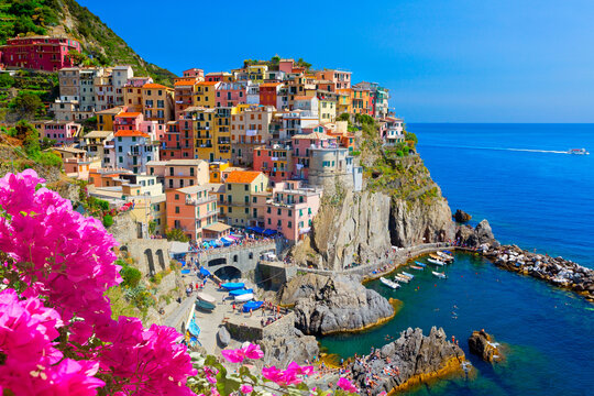 Wundersch&ouml;nes Dorf Manarola in Cinque Terre, Italien
