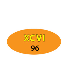 Numeral roman icon vector logo design template