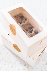 Chocolate fudge with peanut butter swirl