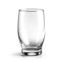 empty glass isolated on white, ai generated