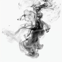 black and white smoke, ai generated