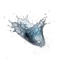 water splash isolated on white, ai generated