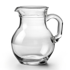 glass jug isolated on white, ai generated