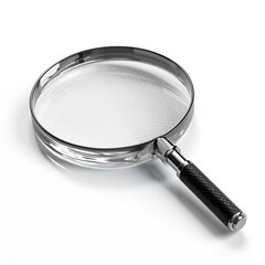 magnifying glass isolated on white, ai generated