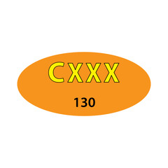 Roman number icon,chart roman icon vector logo design 