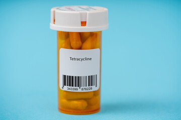 Tetracycline, Antibiotic used to treat bacterial infections
